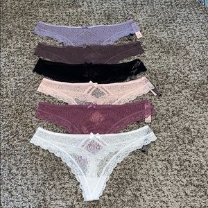 Victoria’s Secret Very Sexy Daisy Lace Thong 6 Set